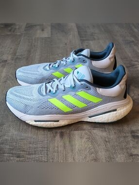Adidas Mens Solar Glide 6 Blue IE6799 Running Shoes Sneakers Size 10